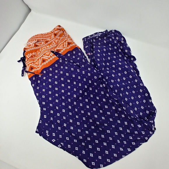 Roxy Pants - Roxy Lounge Pants, straight leg, pockets, soft, M.